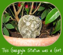 Gargoyle - one of many great indoor gardening gifts Gargoyle - one of many great indoor gardening gifts