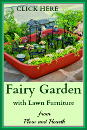 Fairy Garden with Furniture Plow-Hearth